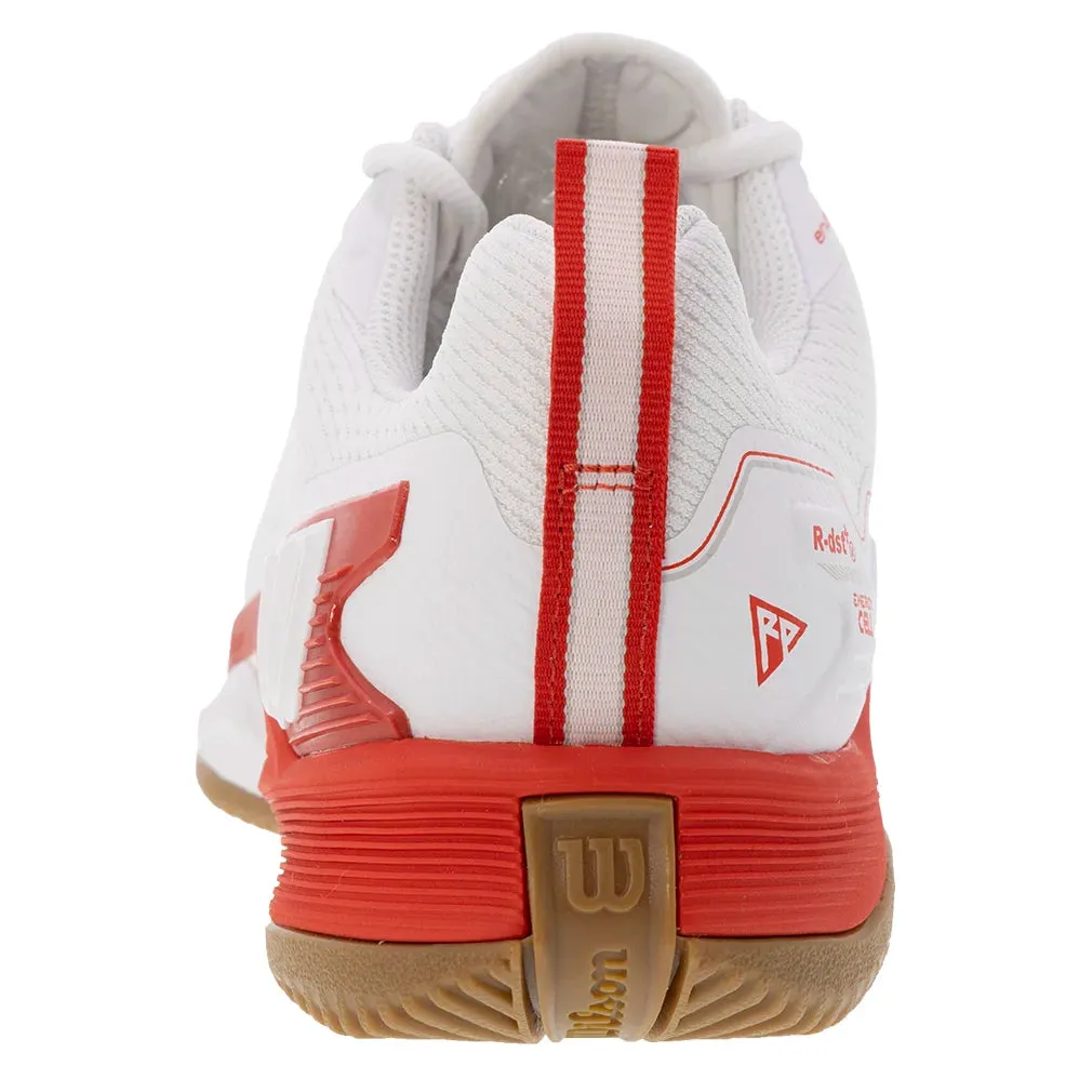 Men`s Rush Pro 4.5 Tennis Shoes White and Infrared