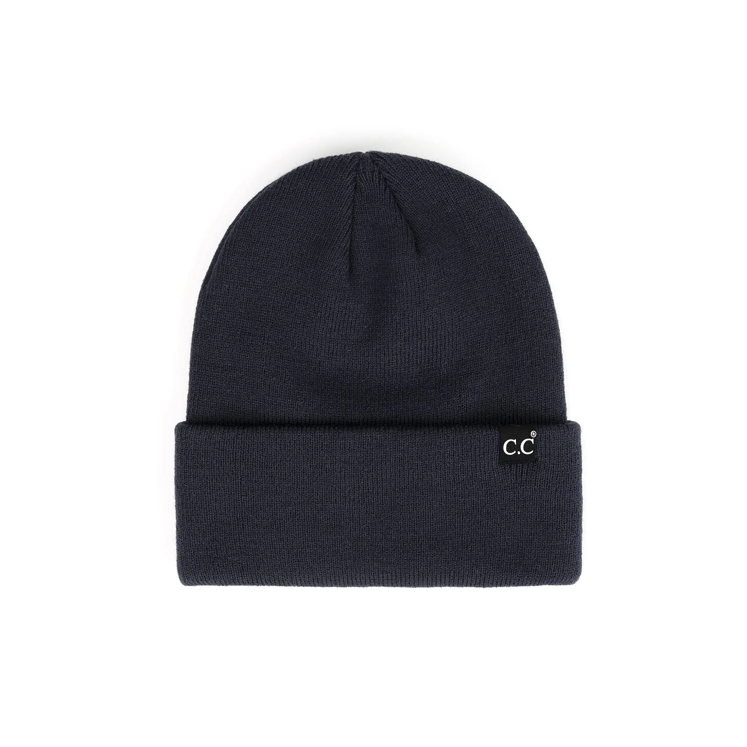 Mens Solid Cuff Knit Beanie