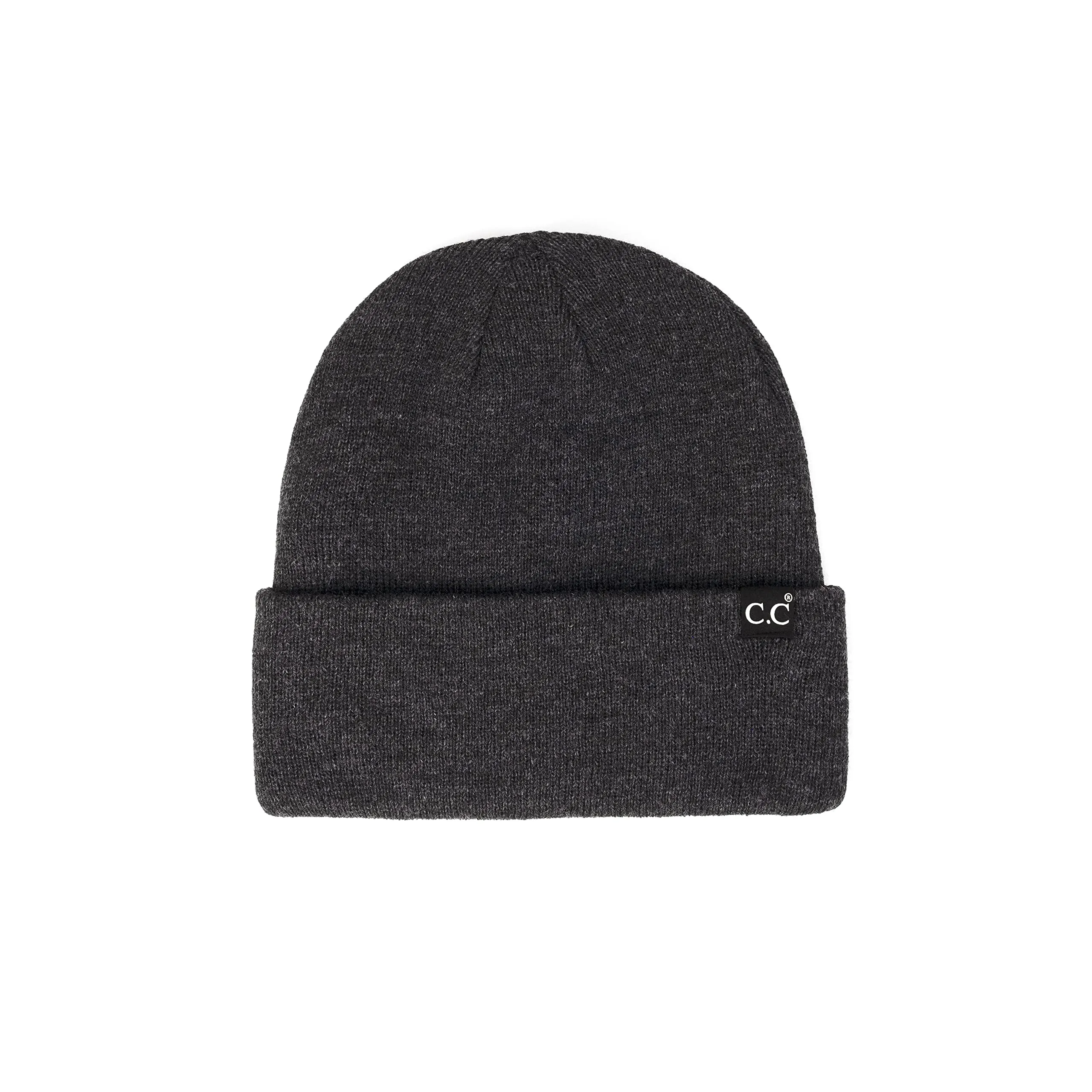 Mens Solid Cuff Knit Beanie