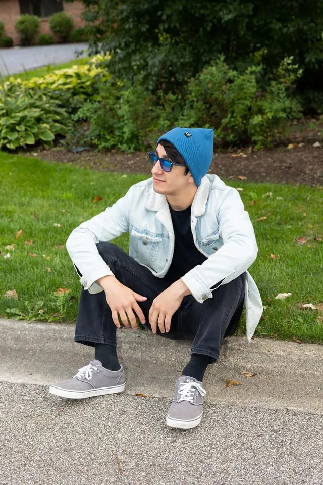 Mens Solid Cuff Knit Beanie