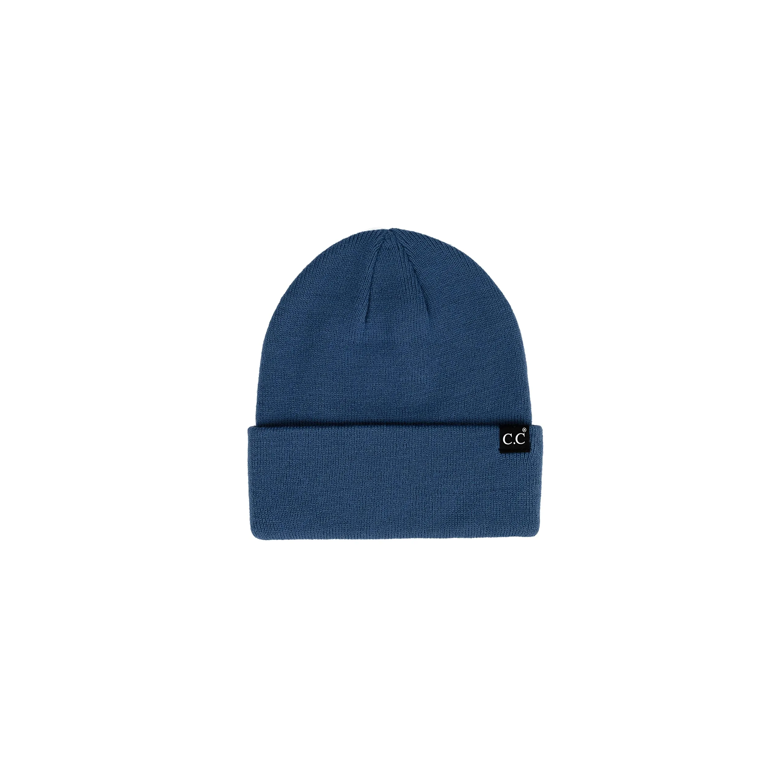 Mens Solid Cuff Knit Beanie