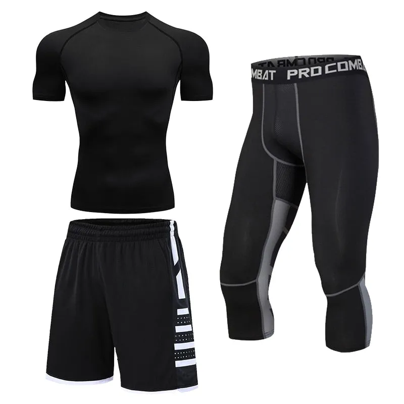 Men's Training Fitness Sportswear Set