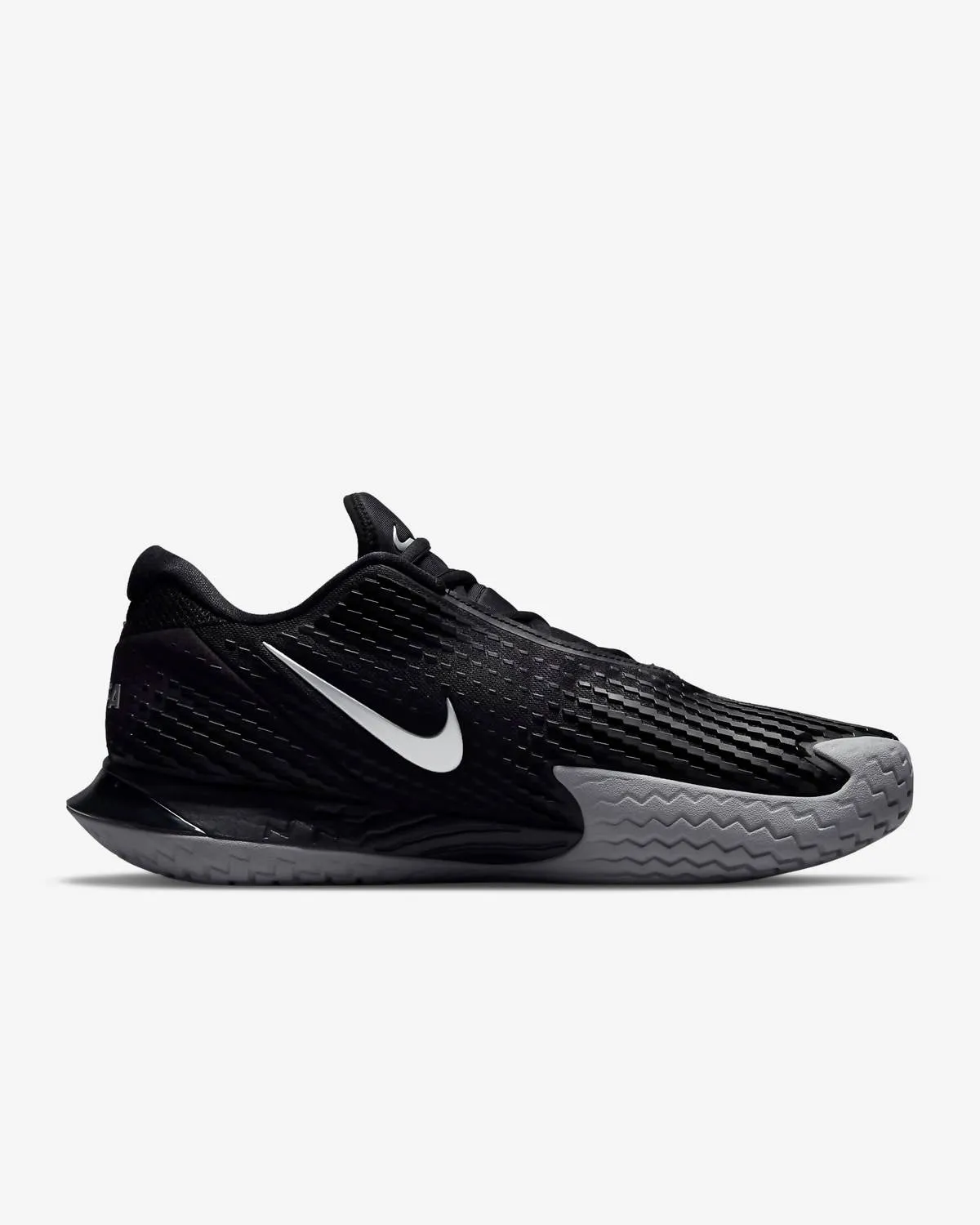 Men's Zoom Vapor Cage 4 Rafa Hard Court Tennis Shoes In Black/metallic Silver