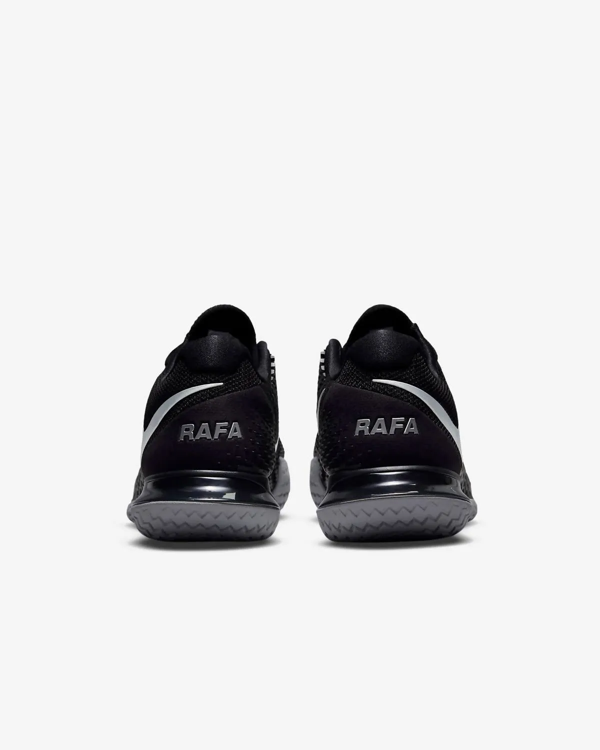 Men's Zoom Vapor Cage 4 Rafa Hard Court Tennis Shoes In Black/metallic Silver