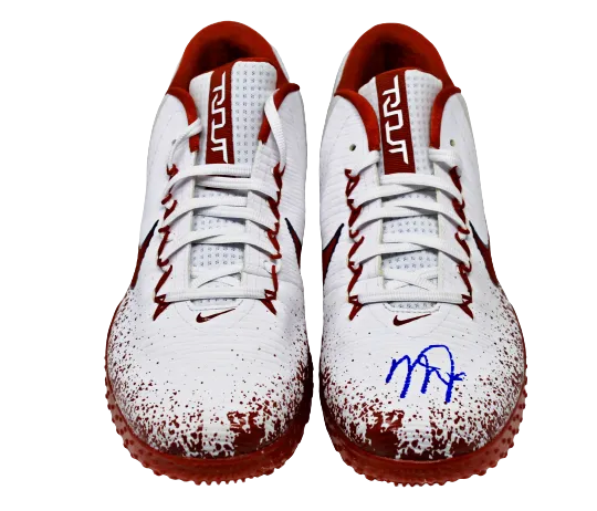 Mike Trout Los Angeles Angels Signed Real Game Issued Turf Shoes MLB Authentic