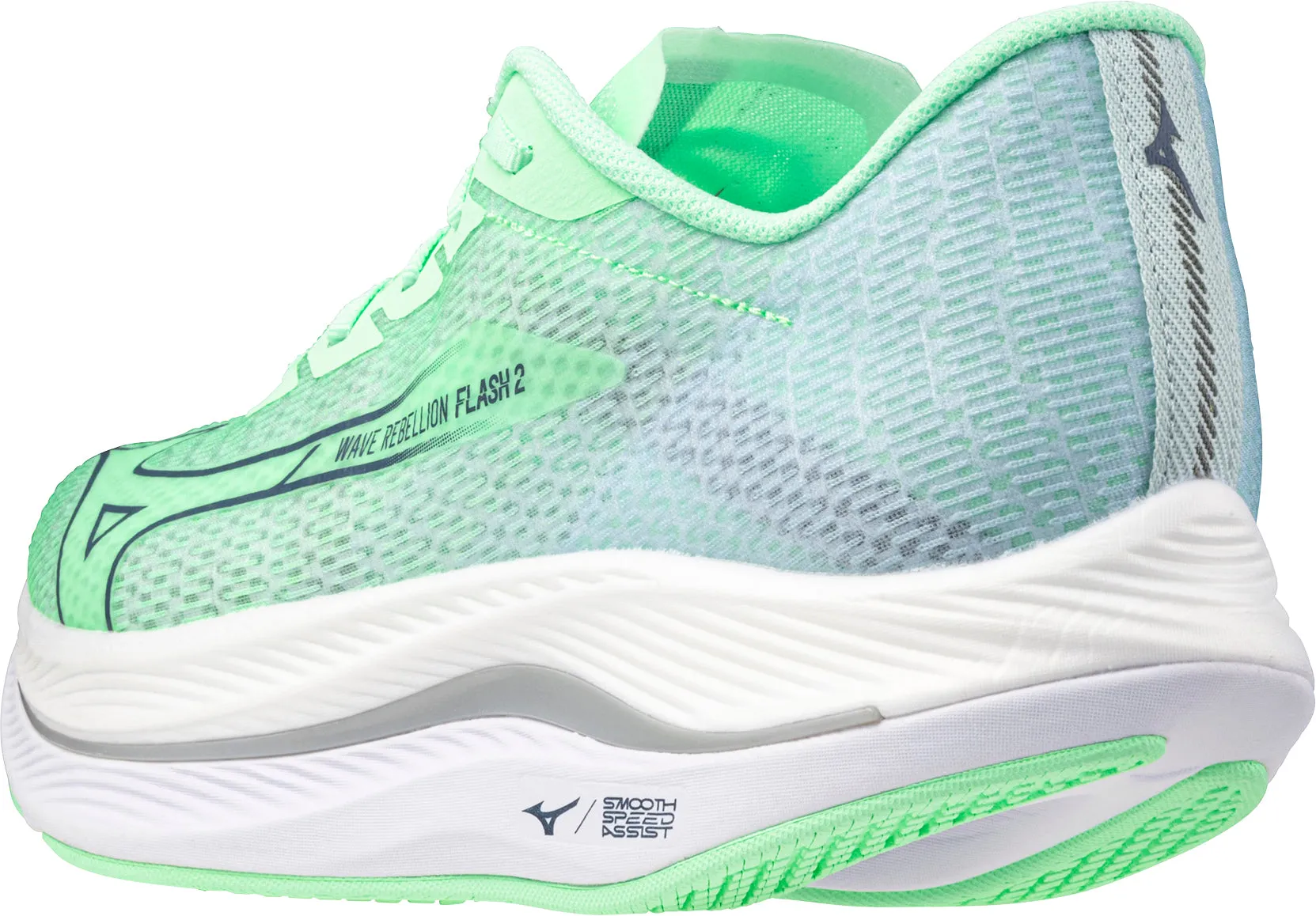 Mizuno Wave Rebellion Flash 2 Mens Running Shoes - Green