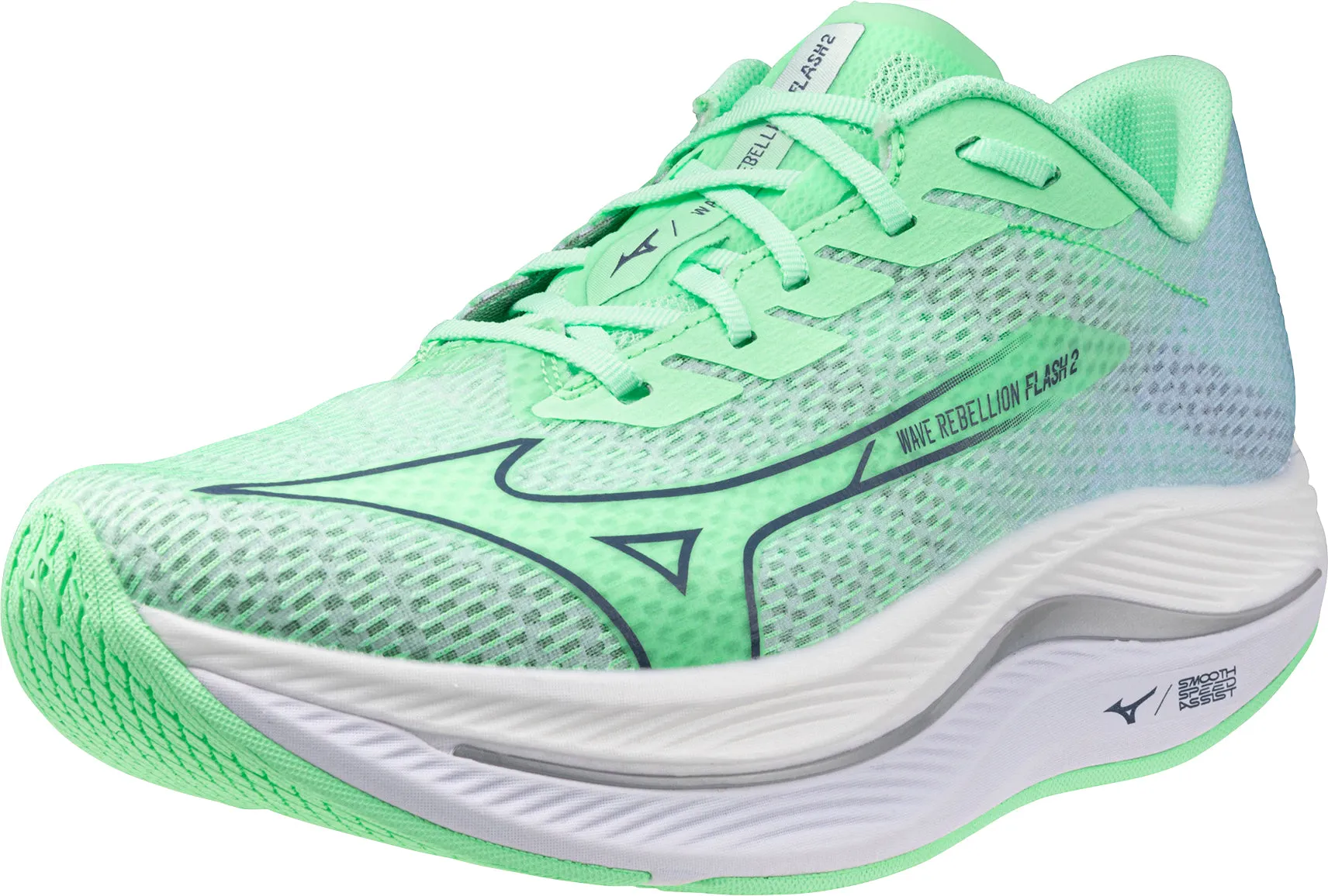Mizuno Wave Rebellion Flash 2 Mens Running Shoes - Green