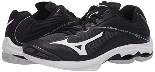 Mizuno Women's Wave Lightning Z6 Volleyball Shoe, Blacksilver, 8 B US