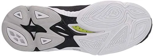 Mizuno Women's Wave Lightning Z6 Volleyball Shoe, Blacksilver, 8 B US