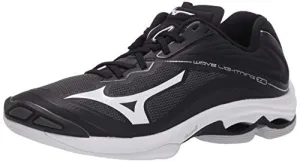 Mizuno Women's Wave Lightning Z6 Volleyball Shoe, Blacksilver, 8 B US