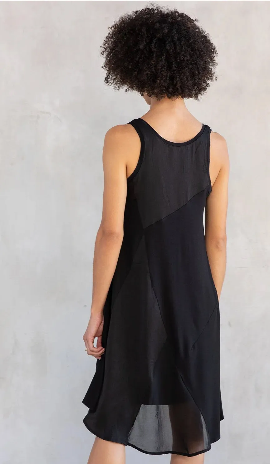 Modest Black Mini Dress