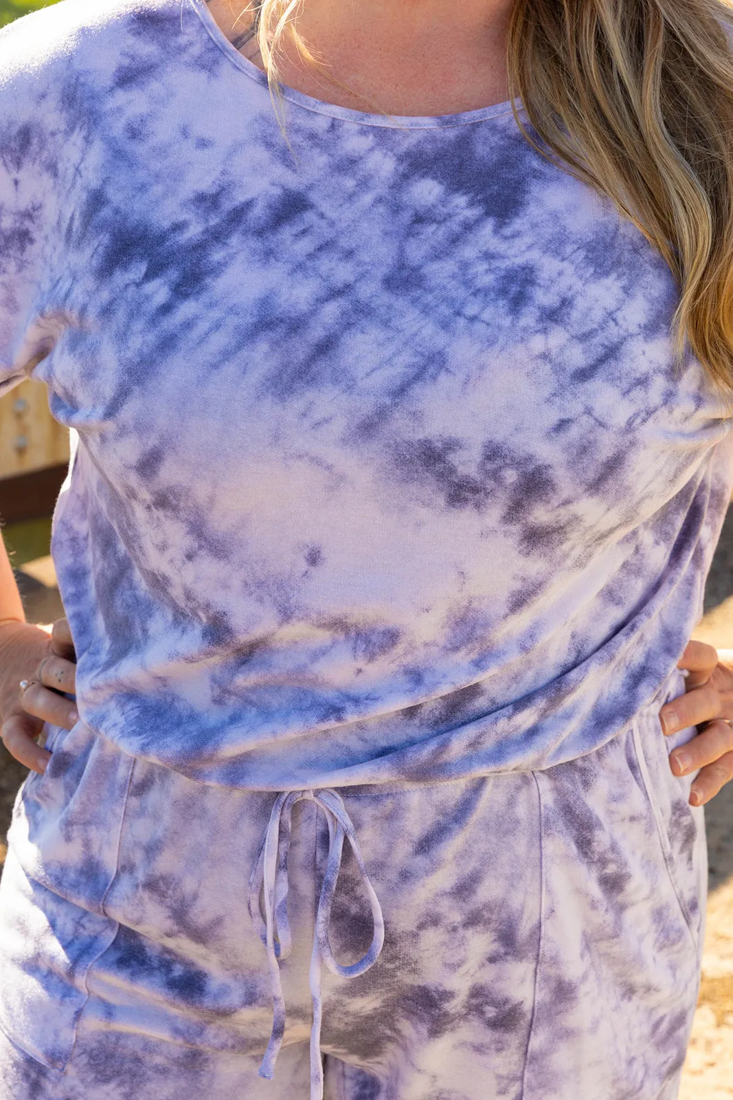 Nadine Tie Dye Romper Curvy