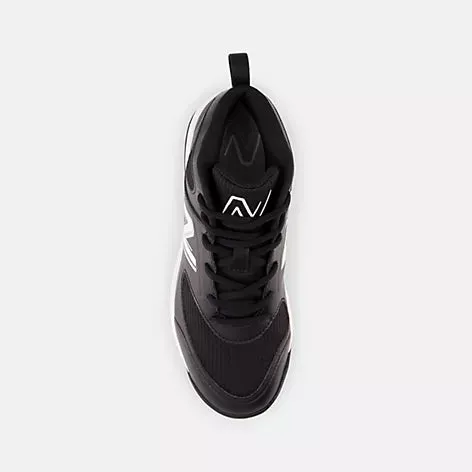 New Balance Youth 3000 v6 Molded Cleat - Black w/ White
