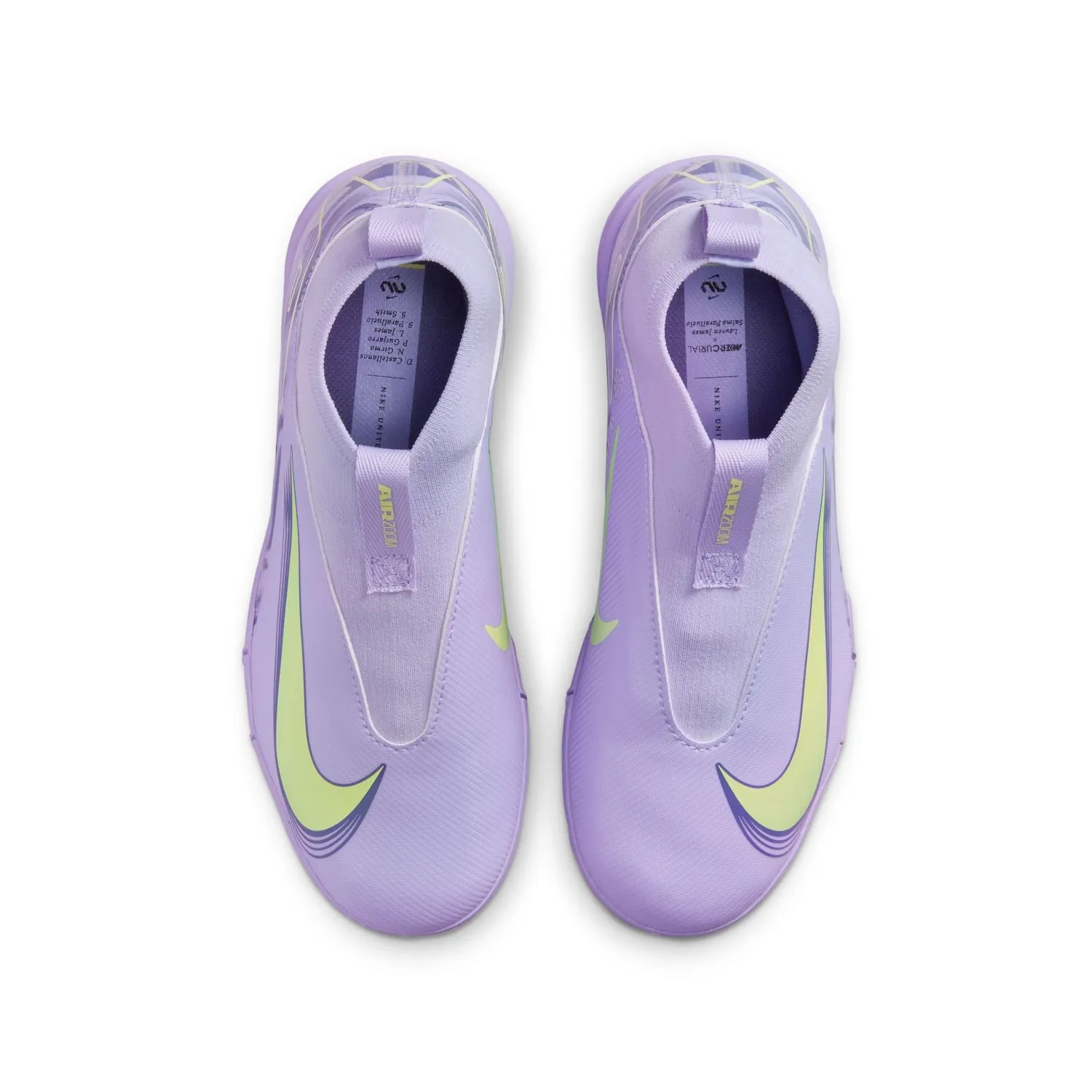Nike Jr Zoom Superfly 10 ACAD TF NU1- Purple Agate/Barely Volt