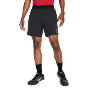NikeCourt Dri-FIT Advantage Men's Black & White 6" Tennis Shorts