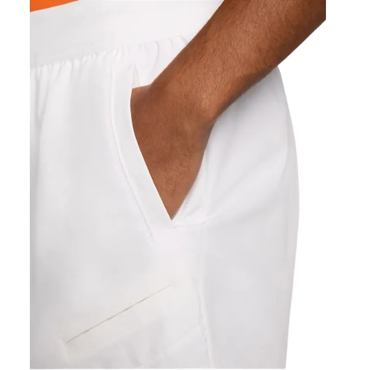 NikeCourt Dri-FIT Advantage Men's White & Black 6" Tennis Short