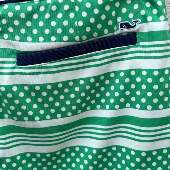 NWT Vineyard Vines Fairway Skort in Polka Dot Stripe Sz 4