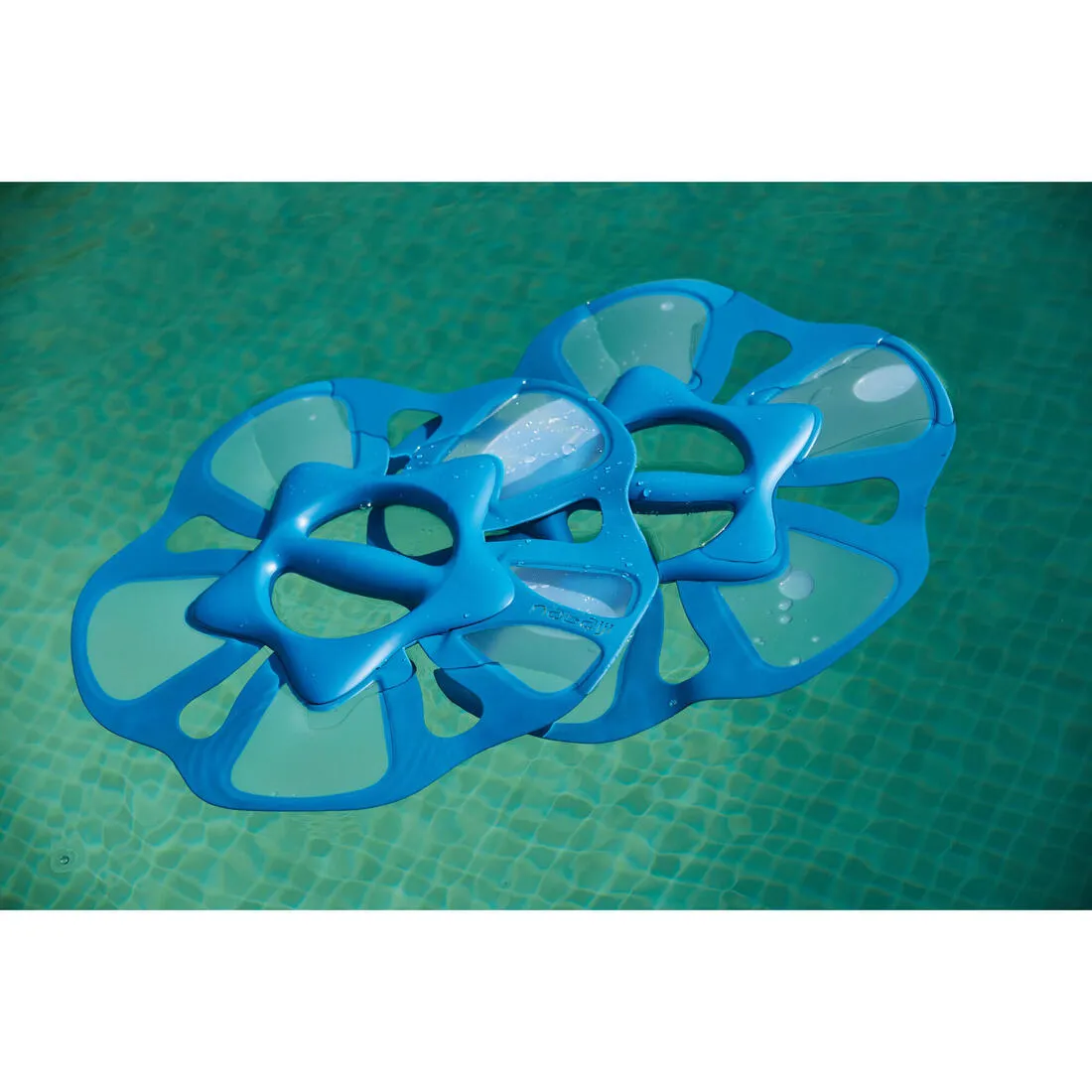 Pair of Aquafit Pullpush Dumbbells Flower L