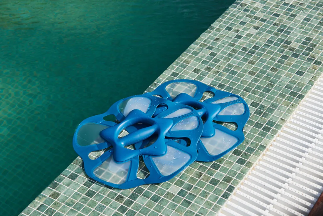 Pair of Aquafit Pullpush Dumbbells Flower L