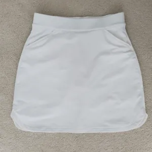 Peter Millar White Alice Petal Hem Athletic Skirt Skort UPF 50  Golf Tennis szS