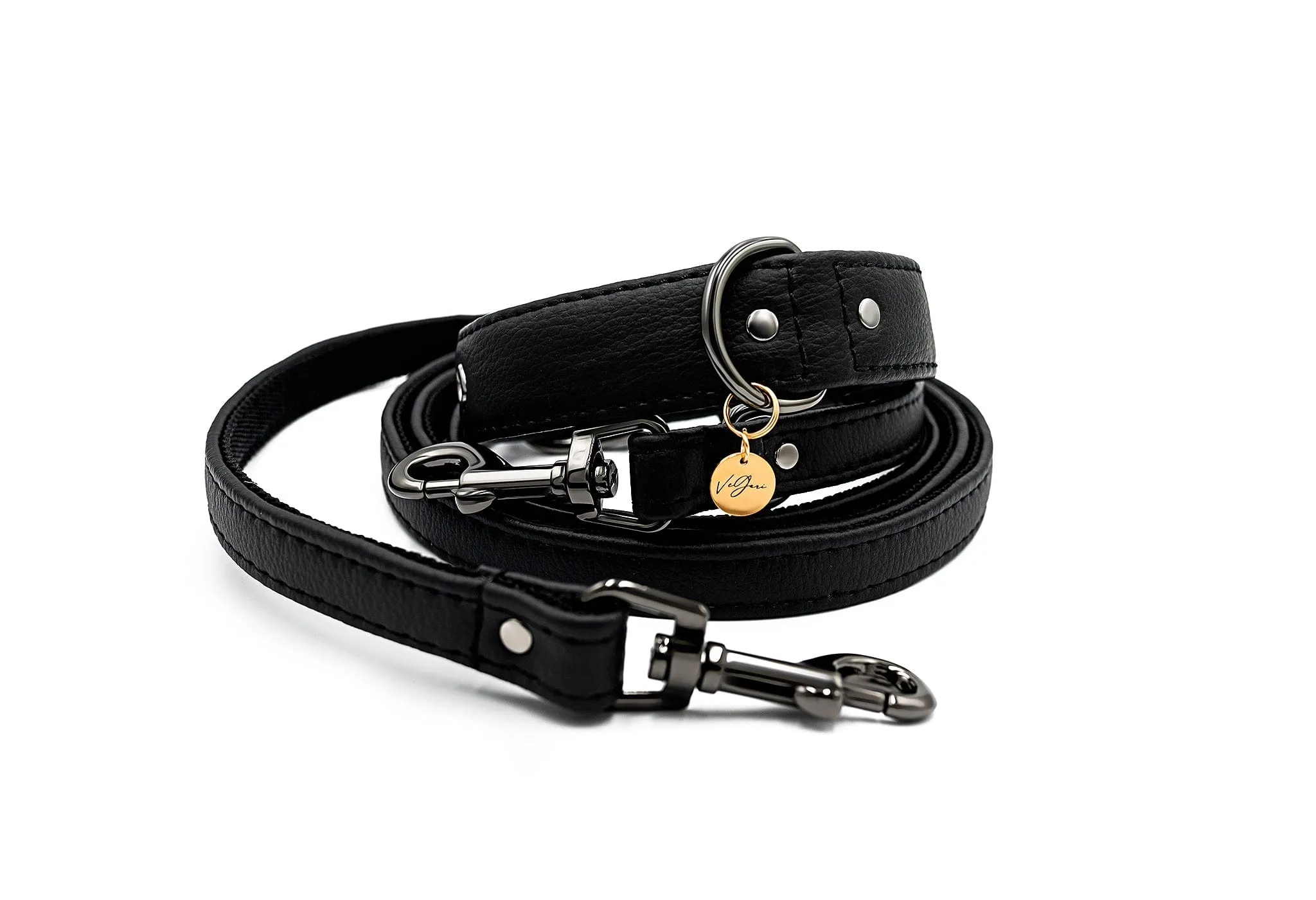 Piñatex® Vegan Leather Dog Collar | Black