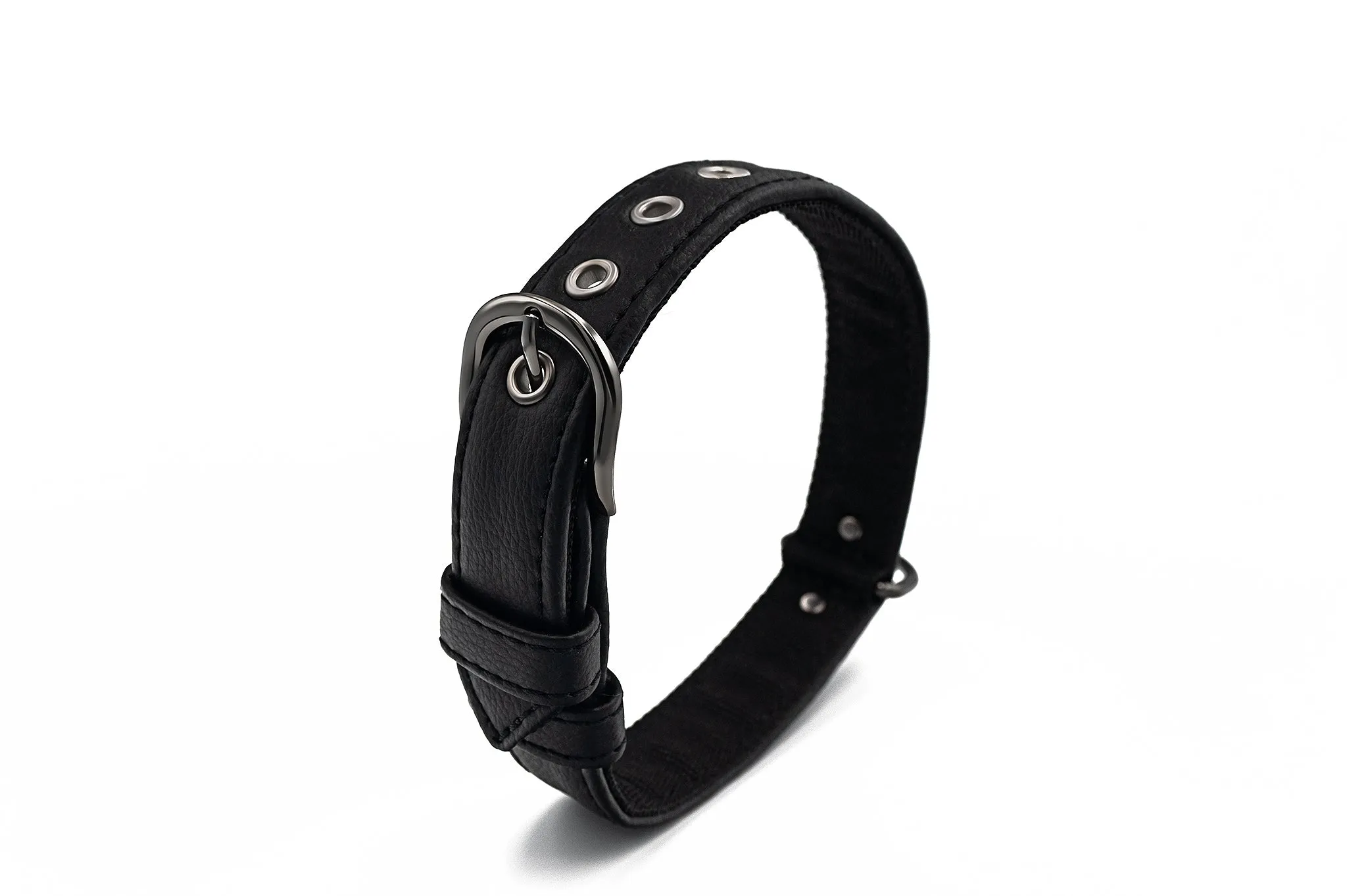 Piñatex® Vegan Leather Dog Collar | Black