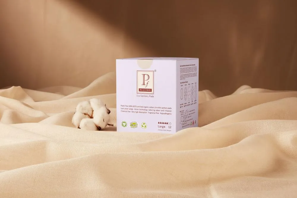 Plastfree LARGE Sanitary Pads 12's
