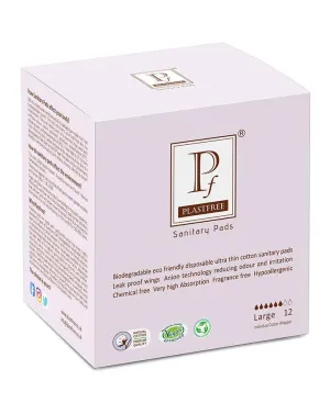 Plastfree LARGE Sanitary Pads 12's