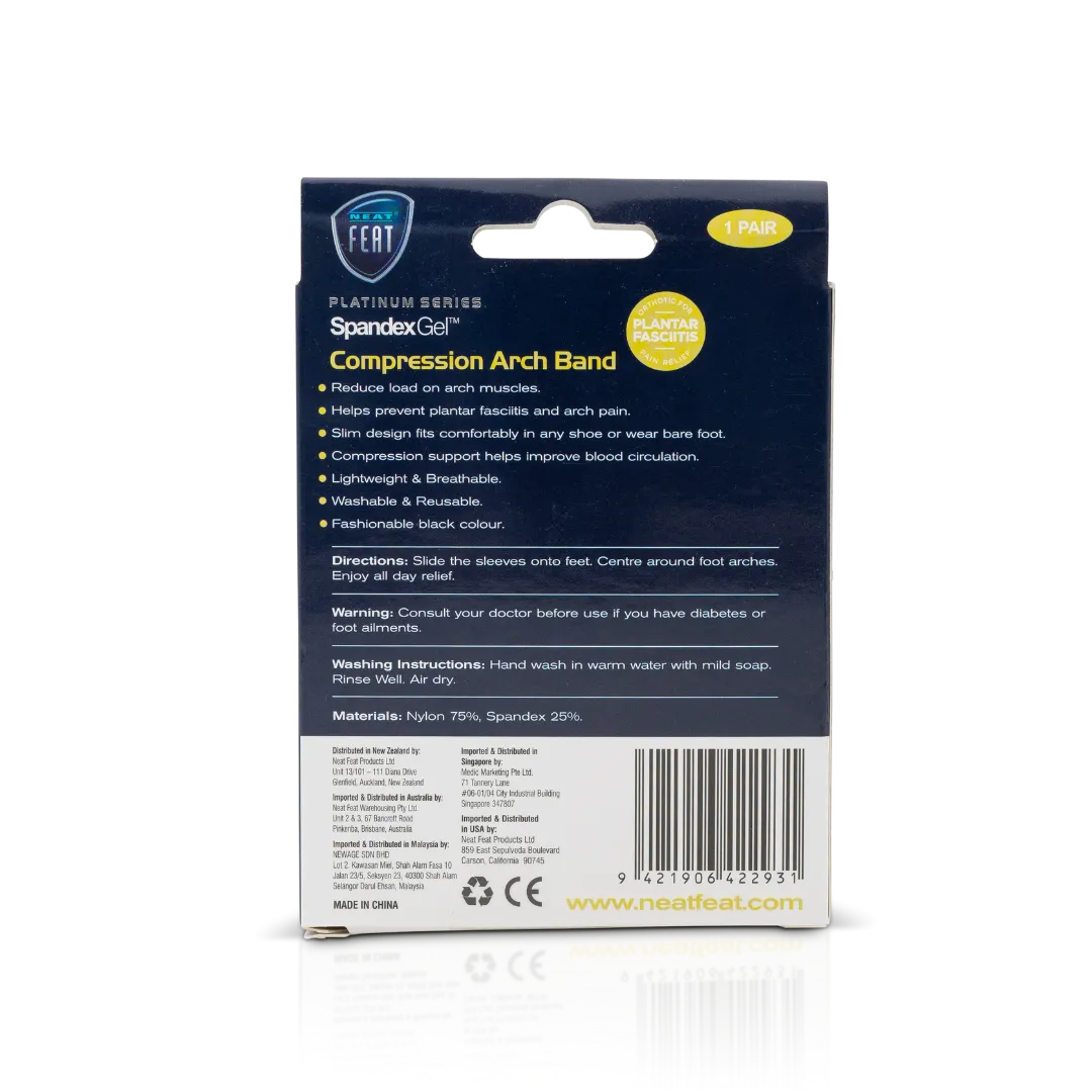 Platinum Series Spandex Gel Compression Arch Band