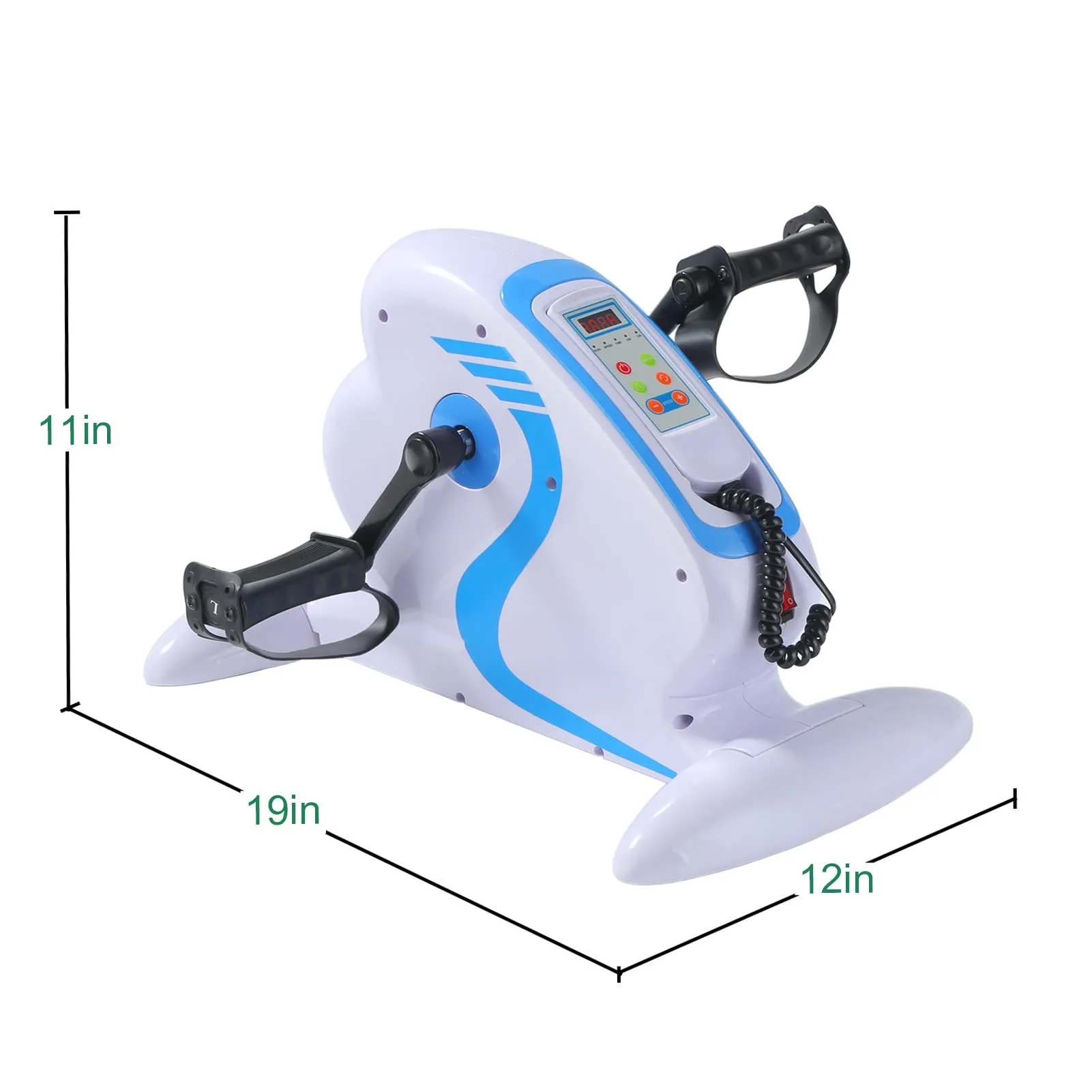 PS Mini Motorized Electric Pedal Exerciser Bike,Wired Remote Under Desk Pedal Exerciser for Hand,Arms,Foot,Knee and Leg,Fitness Assisted Recovery Equipment for Seniors.