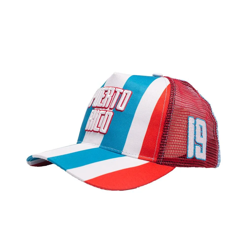 PUERTO RICO SOCCER TRUCKER HAT