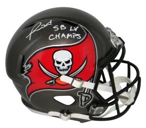 RONALD JONES II SIGNED TAMPA BAY BUCCANEERS FULL SIZE SPEED HELMET SB LV CHAMPS