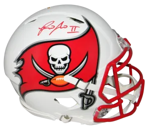 RONALD JONES II SIGNED TAMPA BAY BUCCANEERS WHITE SPEED AUTHENTIC HELMET BECKETT