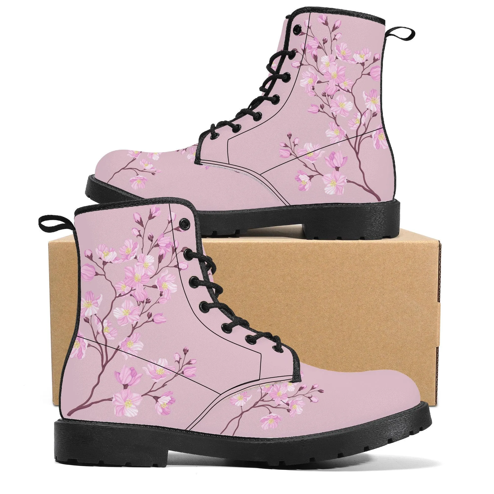 Rosewood Sakura Vegan Leather Boots Pink