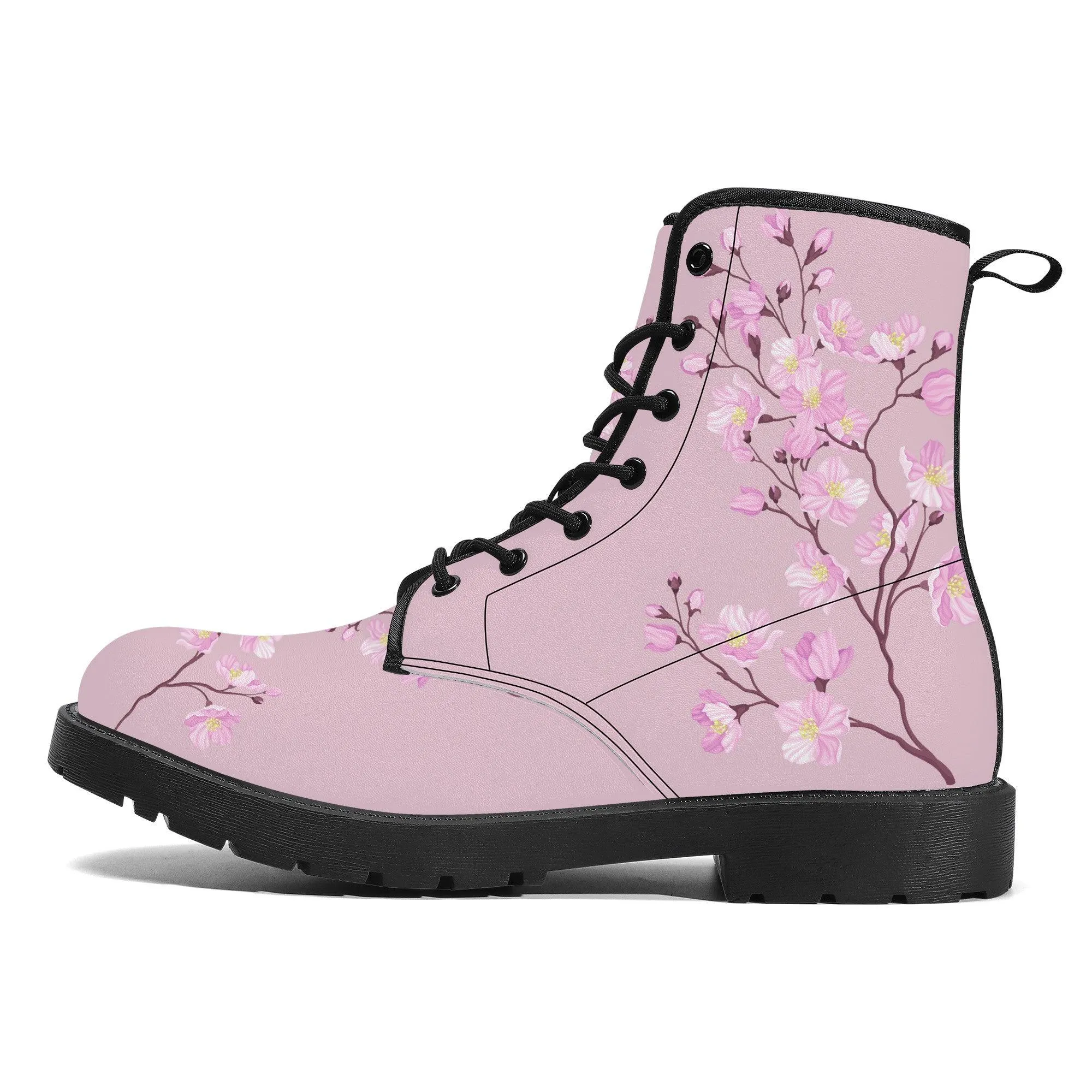 Rosewood Sakura Vegan Leather Boots Pink