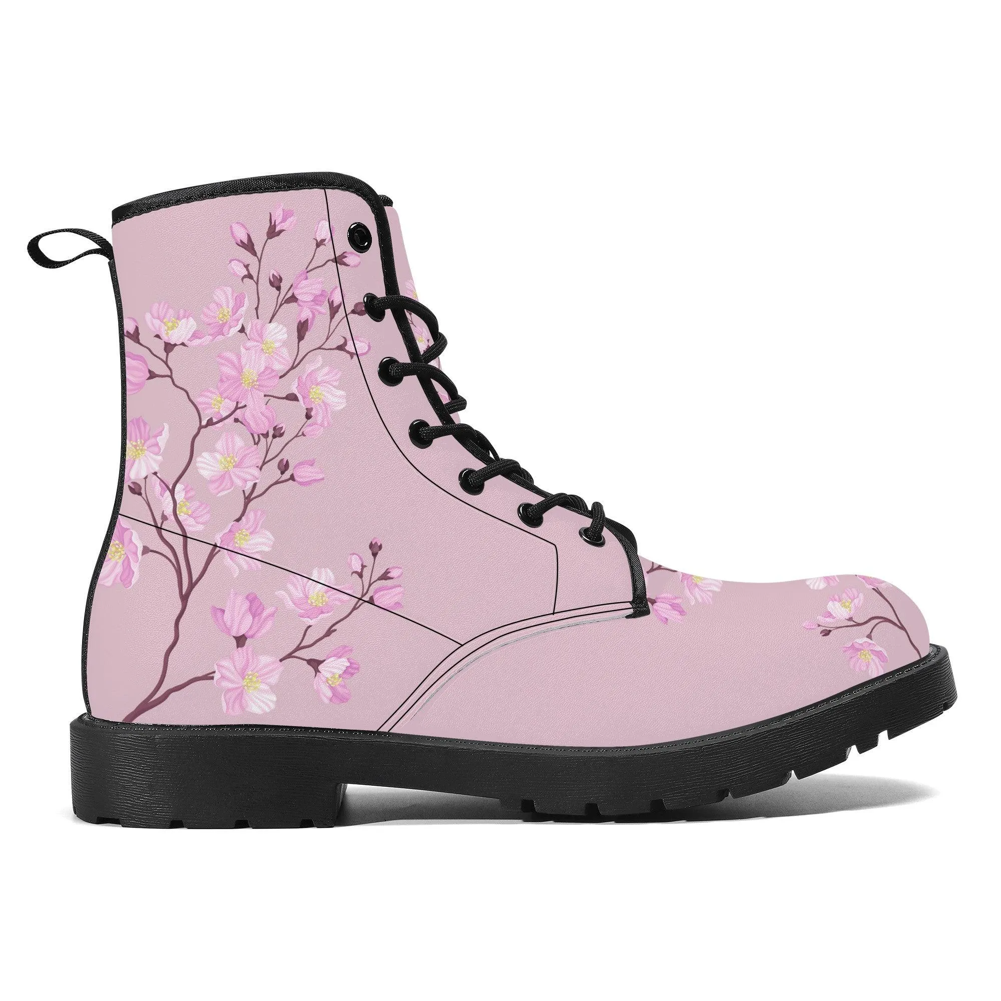 Rosewood Sakura Vegan Leather Boots Pink