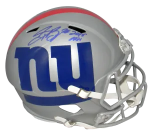 SAQUON BARKLEY SIGNED NEW YORK GIANTS AMP FULL SIZE SPEED HELMET W/ 2018 OROY