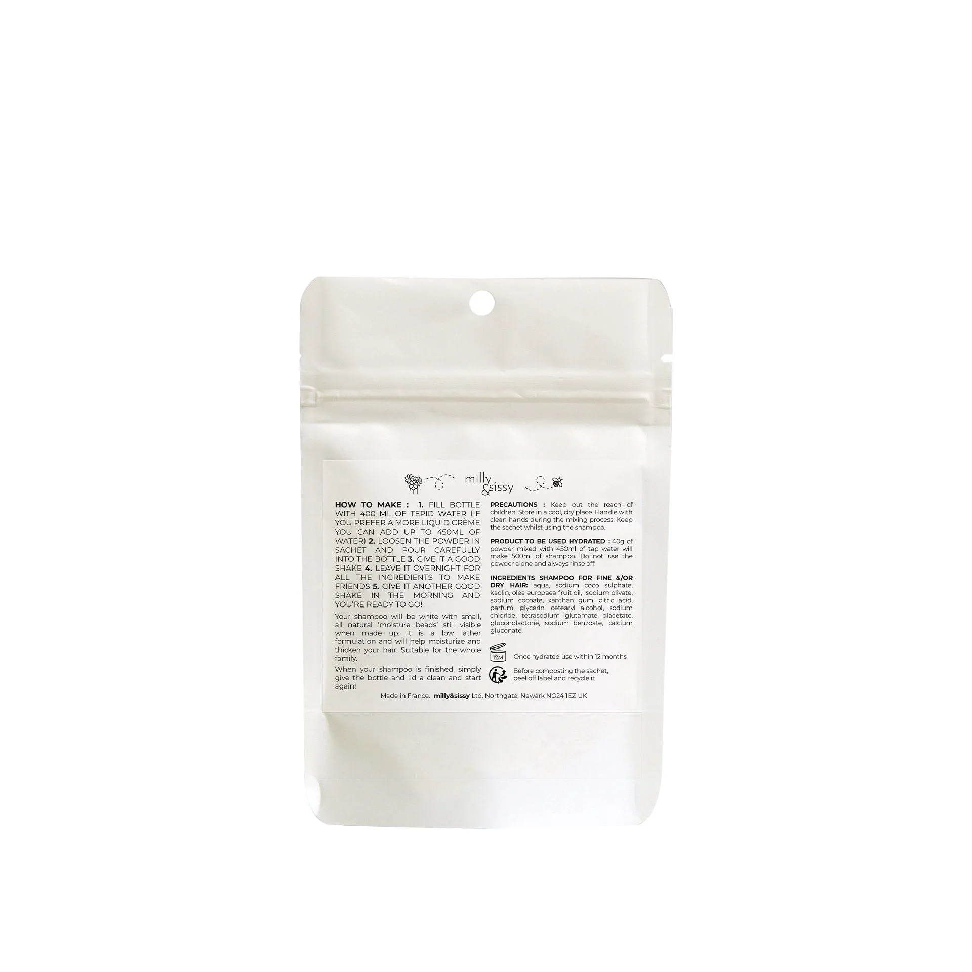 Shampoo fine/dry Refill 40g EXPIRED STOCK