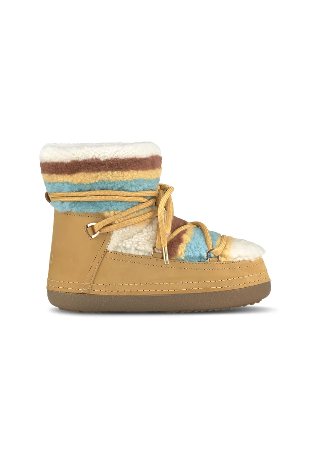 Shearling Patchwork Boots