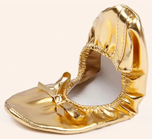 Silver   Gold Ballet Slippers