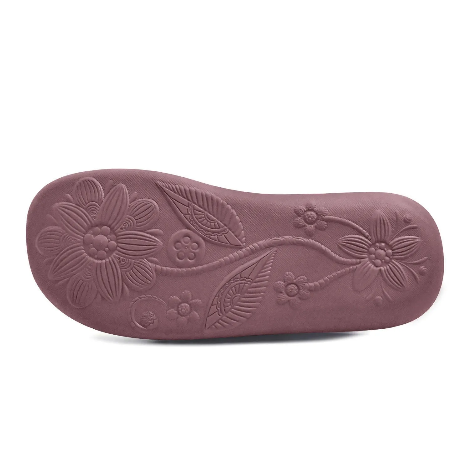 Slip-On Women's Casual Shoes – Oak Silver Shoes, Lightweight Genuine Leather, Comfortable Flat Design, Low Heel, Floral Print, Stylish & Easy to Wear