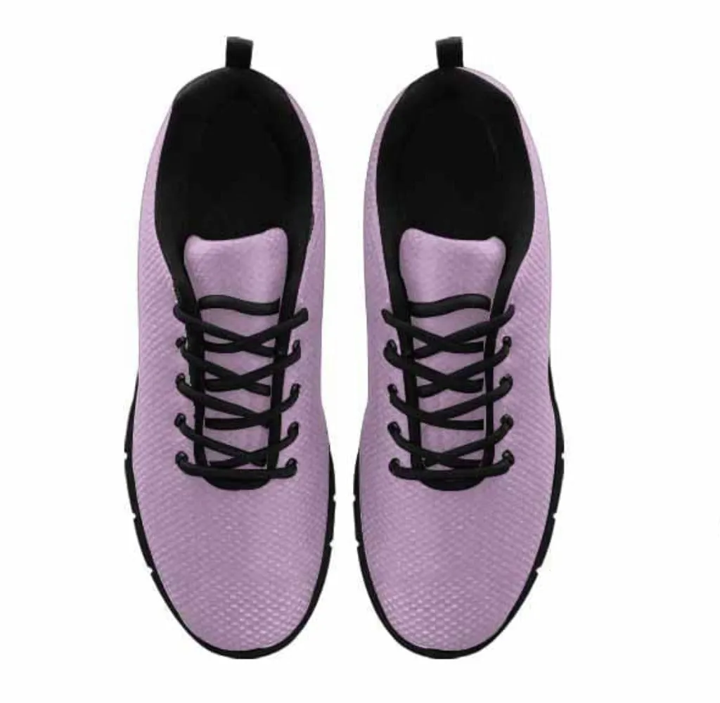 Sneakers for Men - Lilac Purple - Canvas Mesh Athletic Running Shoes by inQue.Style