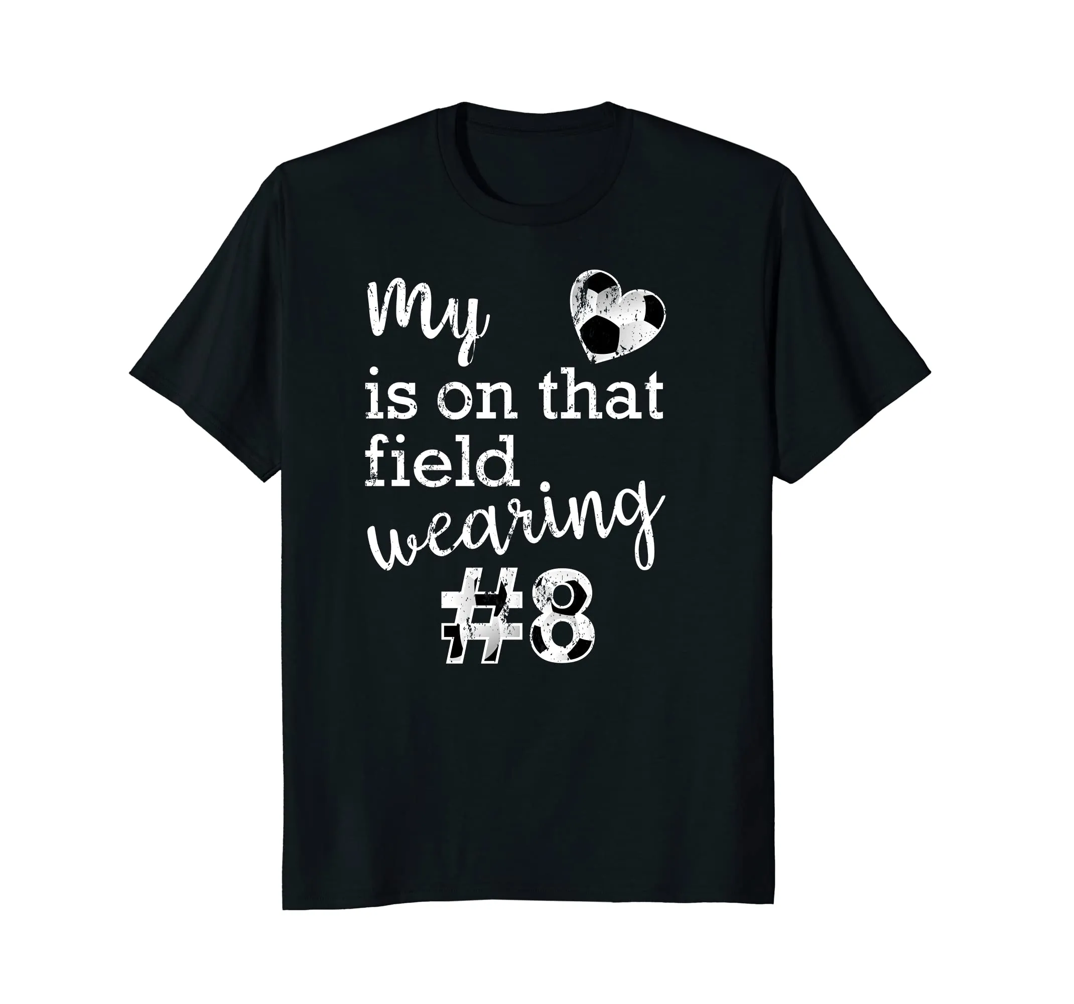 Soccer Ball Distressed TShirt #8 for Proud Soccer Mom Shirt