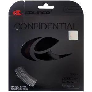 Solinco Confidential 18/1.15 Tennis String (Grey)
