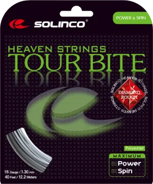 Solinco Tour Bite Diamond Rough String Set of Silver 16g 1.3