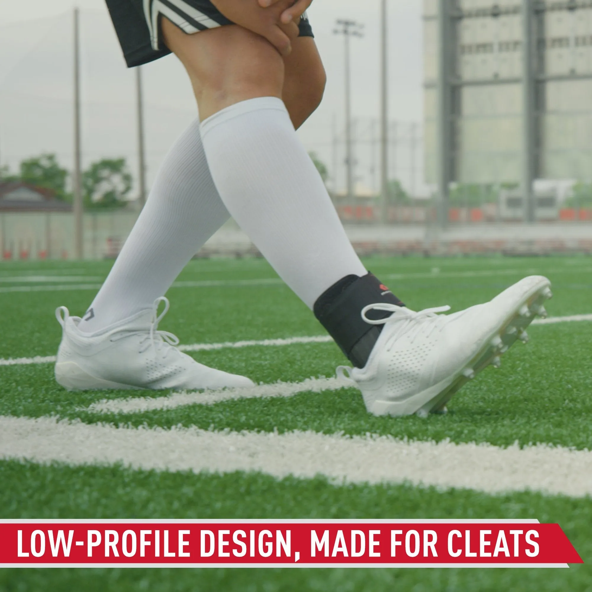 Stealth Cleat Ankle Brace with Minimal Coverage & Flex- Support Stays