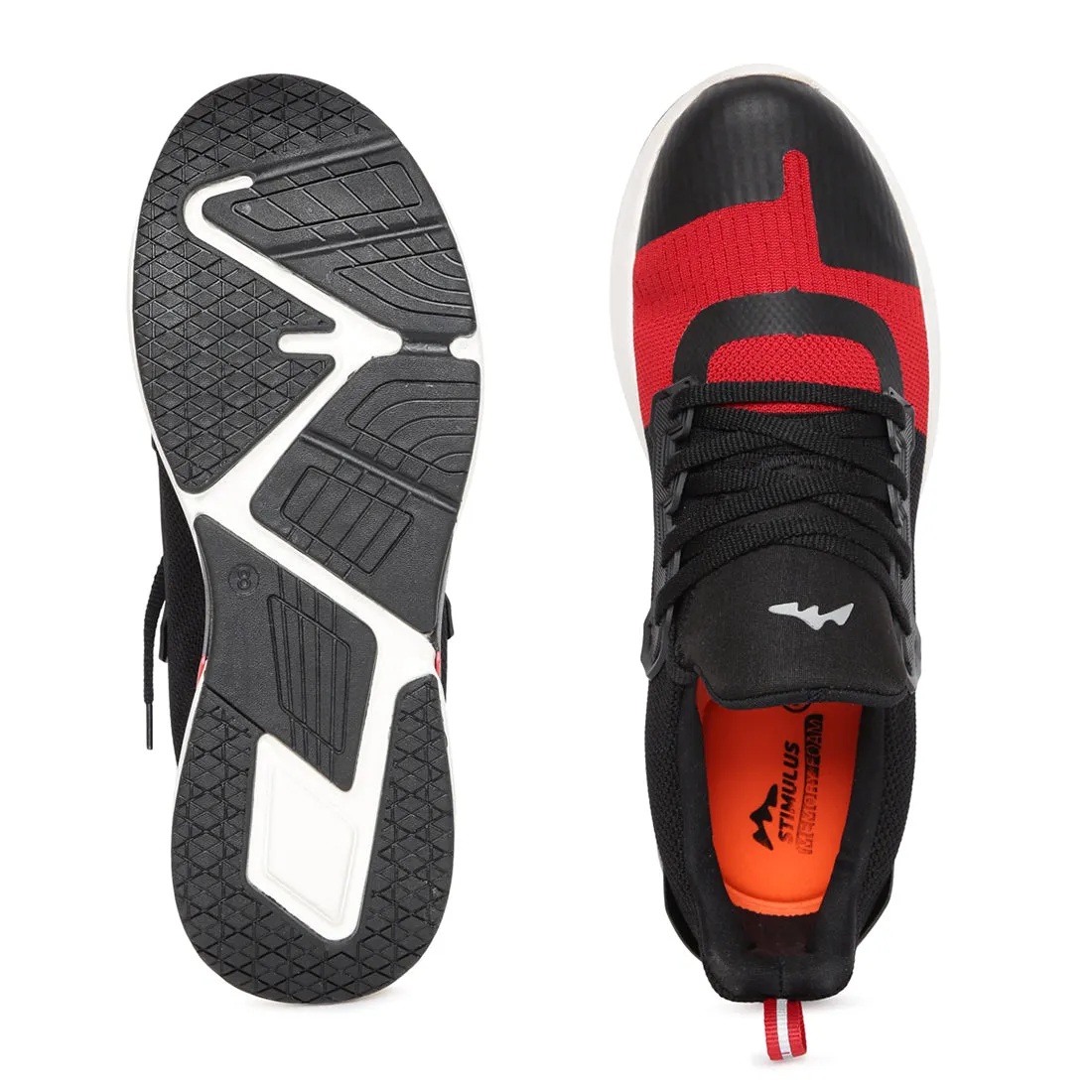 Stimulus FBSTG6014A Black And Red Comfortable Daily Outdoor Sports Shoes For Men