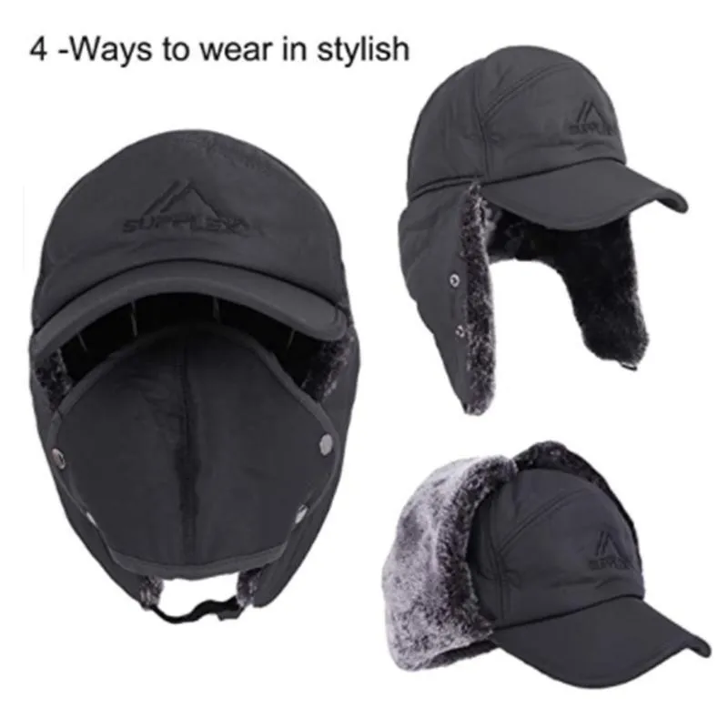 Super Warm Windproof Hat With Earflap Mask