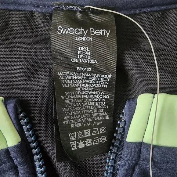 Sweaty Betty Womens Size L Power Half Zip Workout Active Tennis Golf Skort Dress