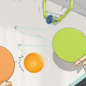Table Tennis Wall Trainer - Indoor Practice Equipment